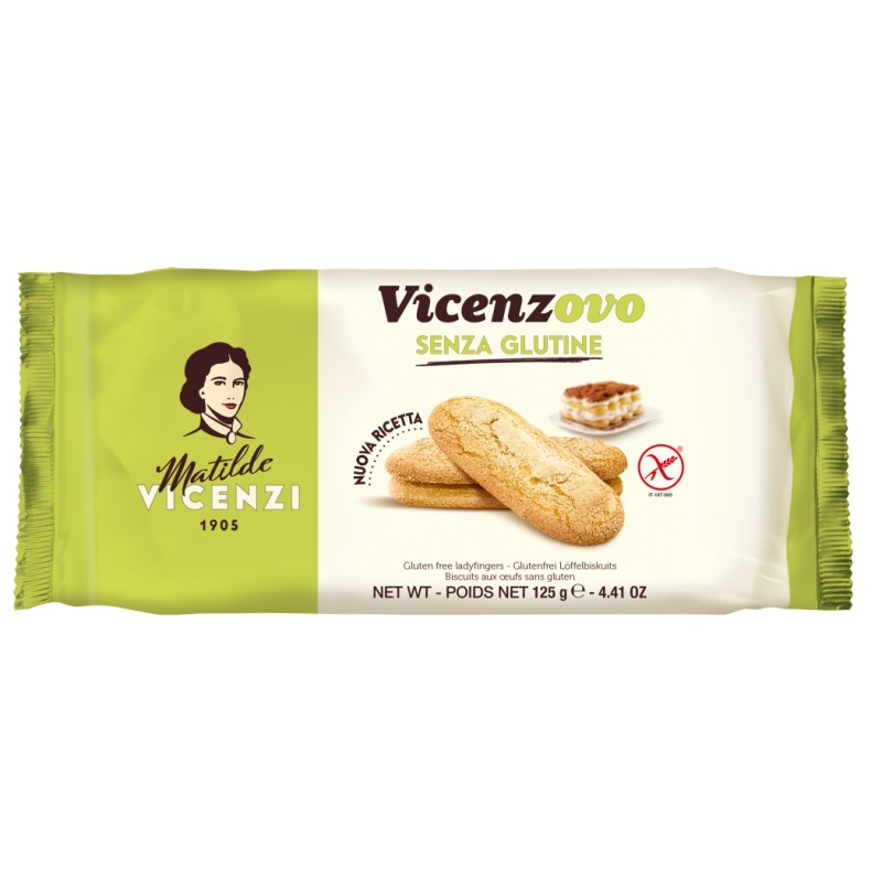 Gluten Free Vicenzovo Italian Savoiardi Ladyfinger Dessert Biscuits  Matildes Vicenzi 125g